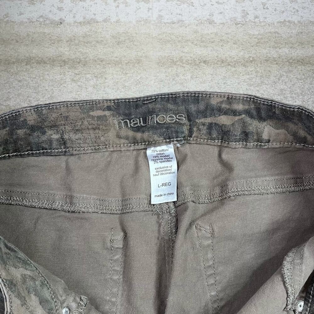Vintage Y2K Maurices Camo Pants Womens L Woodland Pattern - Picture 4 of 4